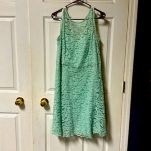 Bridesmaid dress from David’s Bridal